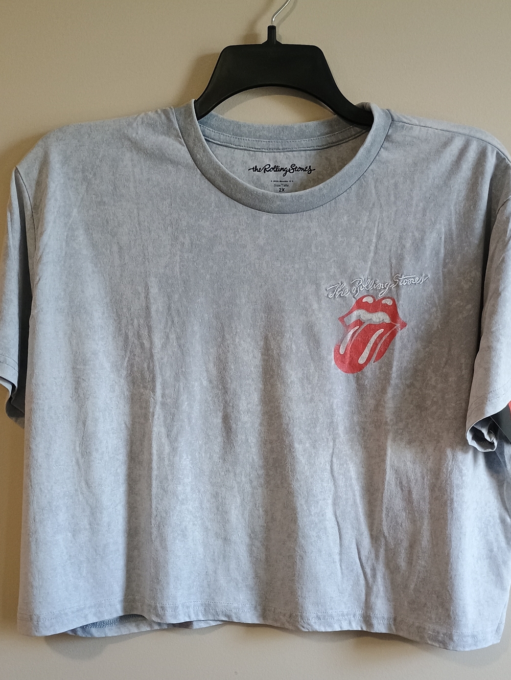 NWTS Authentic The Rolling Stones Gray Graphic Tee Shirt Size 2X